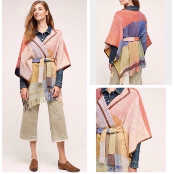 Anthropologie Nomad by Morgan Carper Cardigan Poncho Size M/L - Picture 1 of 10